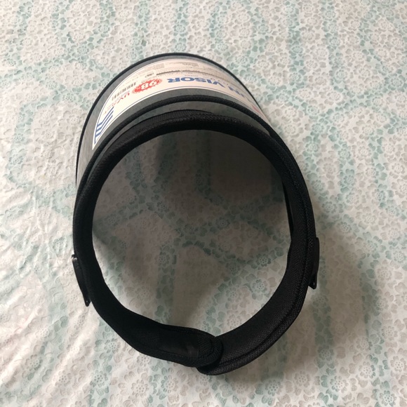 NWT Black UV Sun Face Visor Cap Adjustable angle - Picture 2 of 5